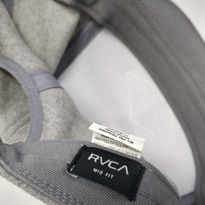 RVCA The Balance Of Opposites Patch Snapback Hat Gray One Size Mid Fit