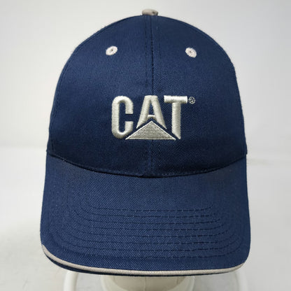 Caterpillar Baseball Cap Blue One Size Made in USA Strapback Workwear Logo Hat