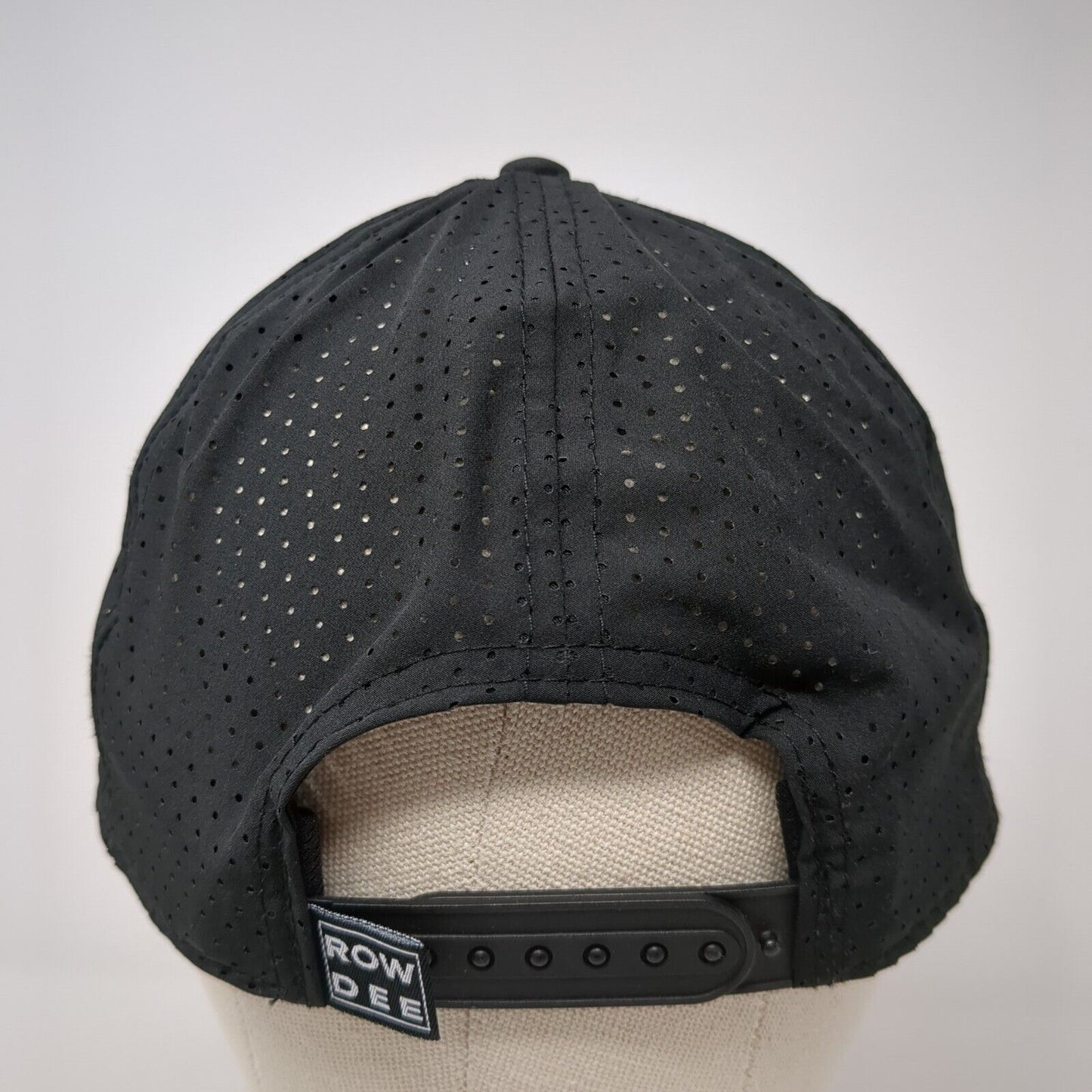 Rowdee Designed For Amateurs Snapback Hat Black OS Adjustable Breathable 6 Panel