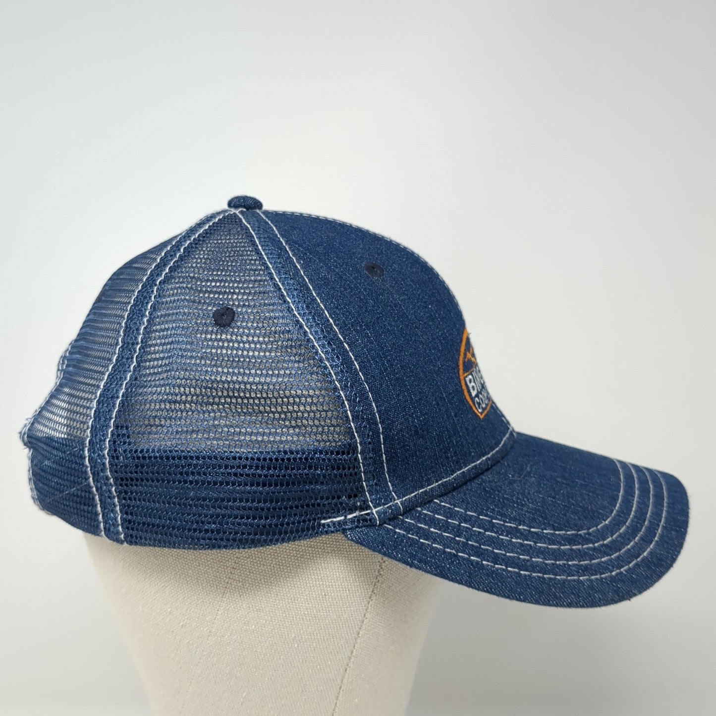 Bingham Cooperative Slideback Trucker Hat Blue OS Adjustable Embroidered Otto
