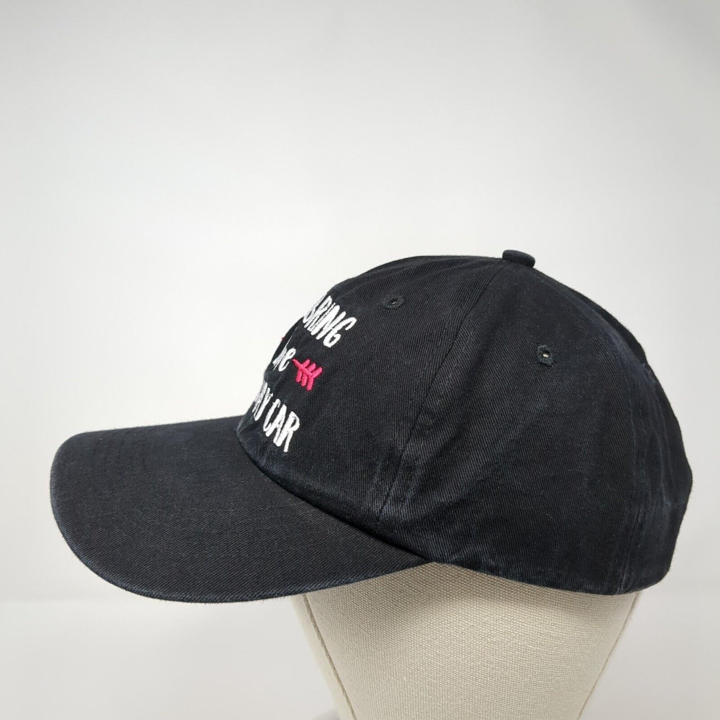 I'll Bring The Getaway Car Slideback Hat Black OSFA Embroidered 6 Panel