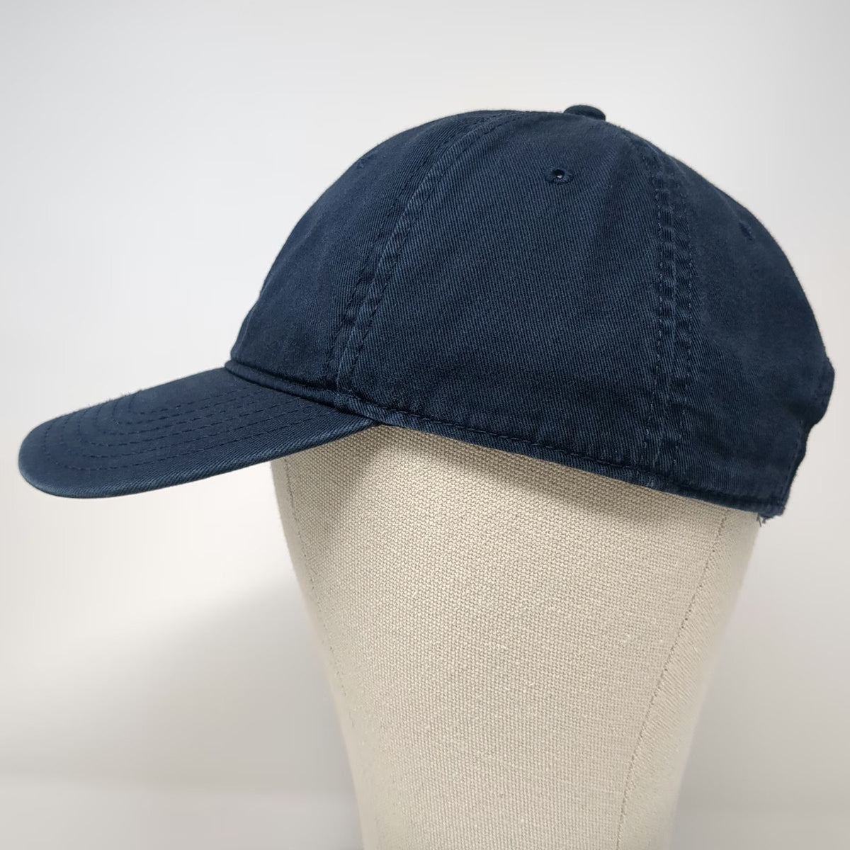 Timberland Baseball Cap Blue One Size Tonal Logo Cotton Strapback Adjustable Hat