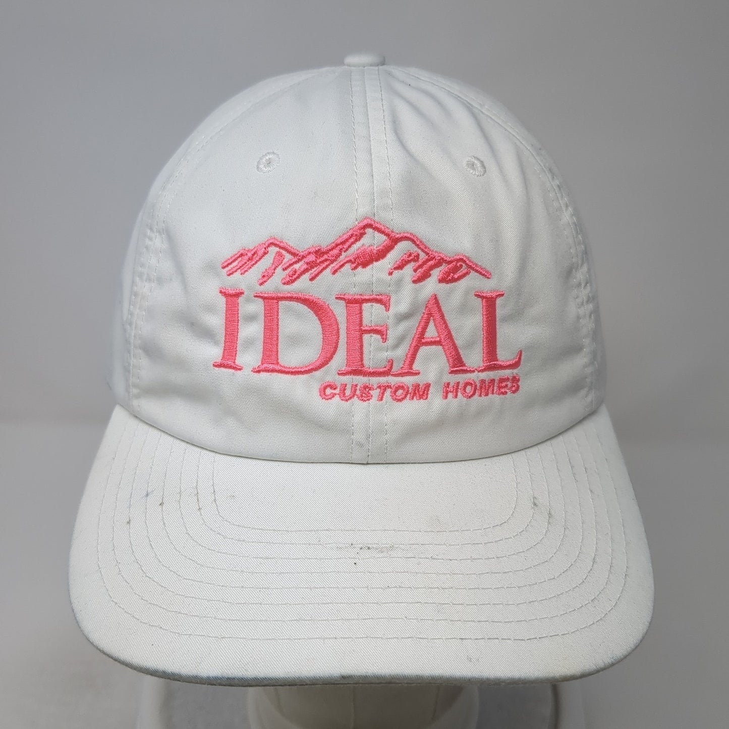 Ideal Custom Homes Baseball Cap White One Size Adjustable Embroidered Richardson