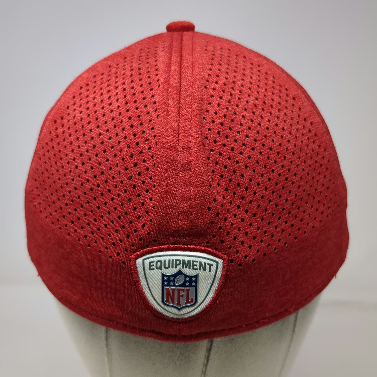 San Francisco 49ers NFL New Era Red Cap M 39THIRTY Perforated Stretch Fitted Hat