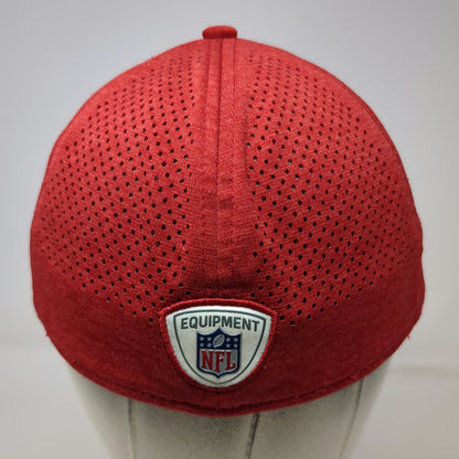 San Francisco 49ers NFL New Era Red Cap M 39THIRTY Perforated Stretch Fitted Hat