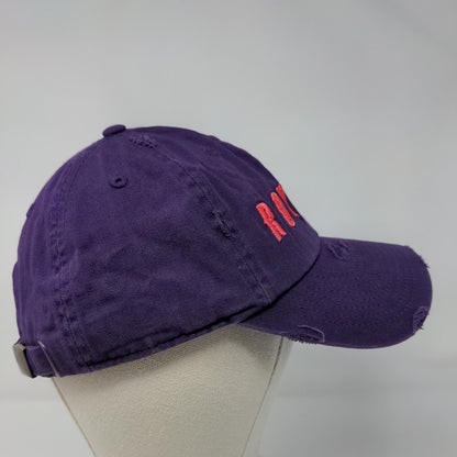 Royalty Slideback Hat Purple OSFA Embroidered Solid KB ETHOS Vintage