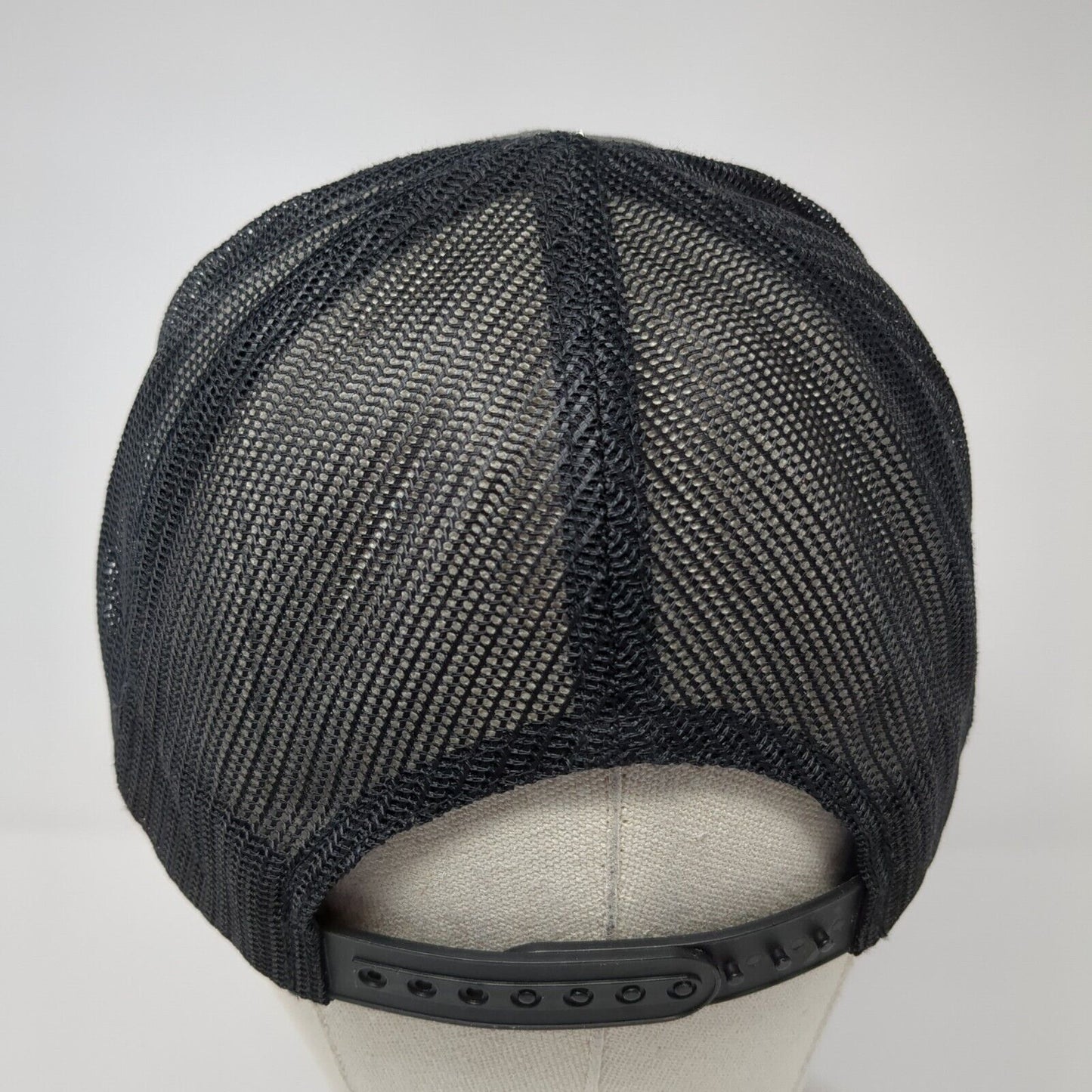 Brixton Mfg Co Patch Snapback Mesh Back Trucker Hat Gray One Size