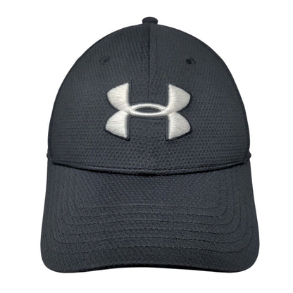 Under Armour Fitted Hat Black M/L Classic Fit Blitzing Embroidered 6 Panel