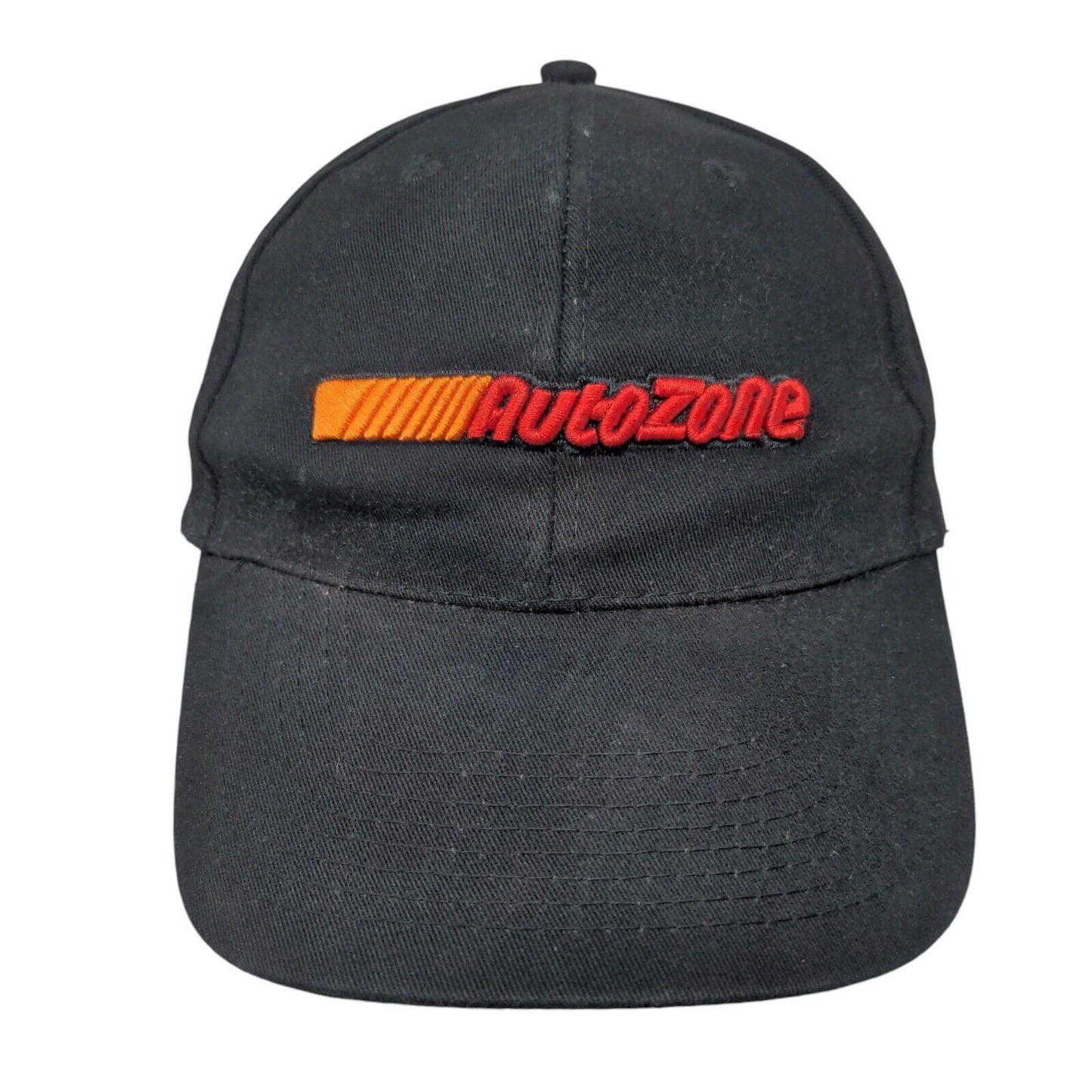 AutoZone Strapback Hat Black One Size Adjustable Embroidered 6 Panel