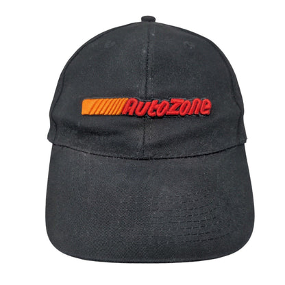 AutoZone Strapback Hat Black One Size Adjustable Embroidered 6 Panel