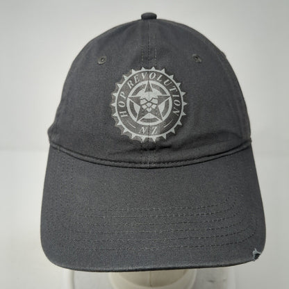 Hop Revolution Slideback Hat Gray One Size Adjustable Solid 6 Panel