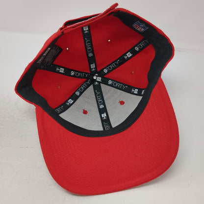 Kansas City Chiefs NFL New Era Red One Size Cap Hat Strapback Embroidered Logo