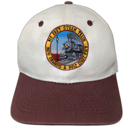 Cobra Caps Snapback White One Size Big Easy Steam Train New Orleans Railroad Hat