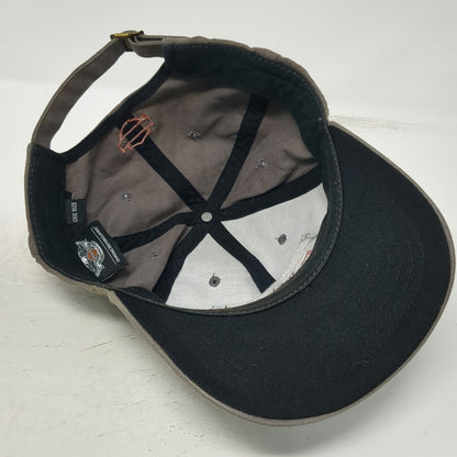 Harley-Davidson Baseball Cap Gray One Size Adjustable Genuine Patch Logo Hat
