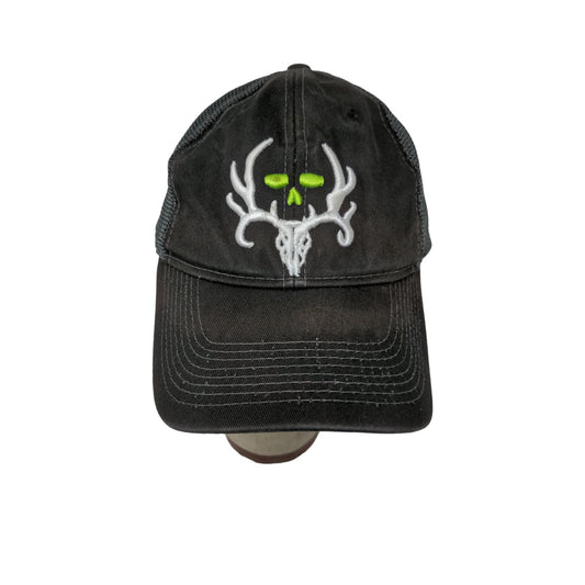 Paramount Outdoors Strapback Hat Embroidered Deer Skull Logo Black