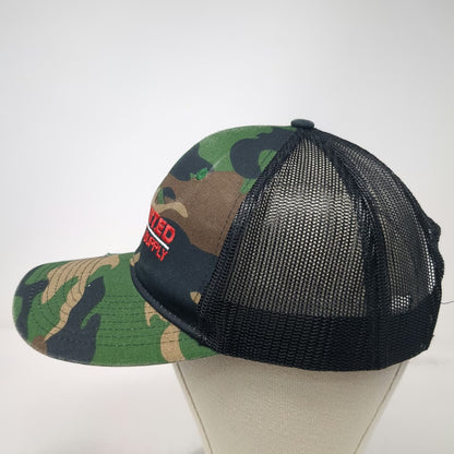 Port Authority United Steel Supply Trucker Hat Green Camo One Size Snapback Mesh