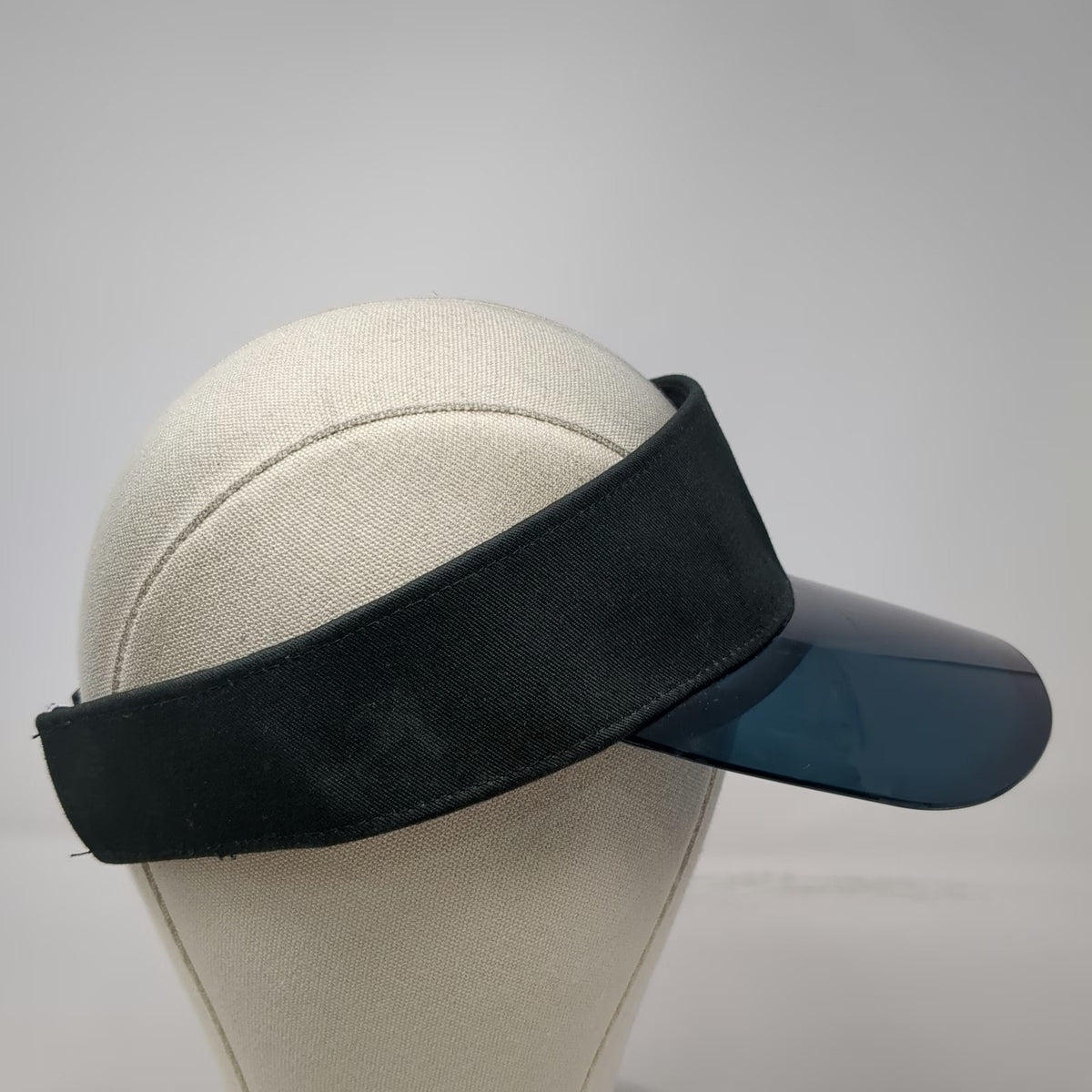 Coal Visor Black One Size Hat Translucent Plastic Brim Shaka Sign Slideback