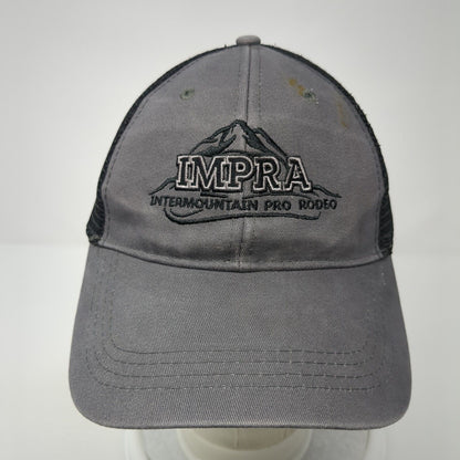 IMPRA Intermountain Pro Rodeo Contestant Snapback Trucker Hat Gray OS Mesh Back