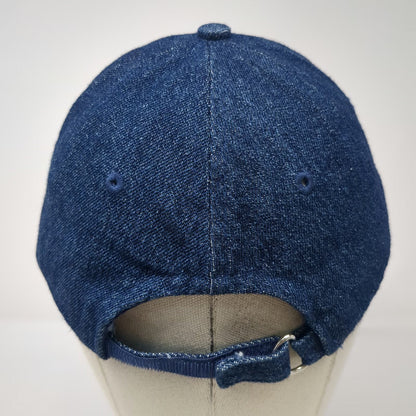 Faded Glory Baseball Cap Blue One Size Denim Embroidered Star Strapback Hat