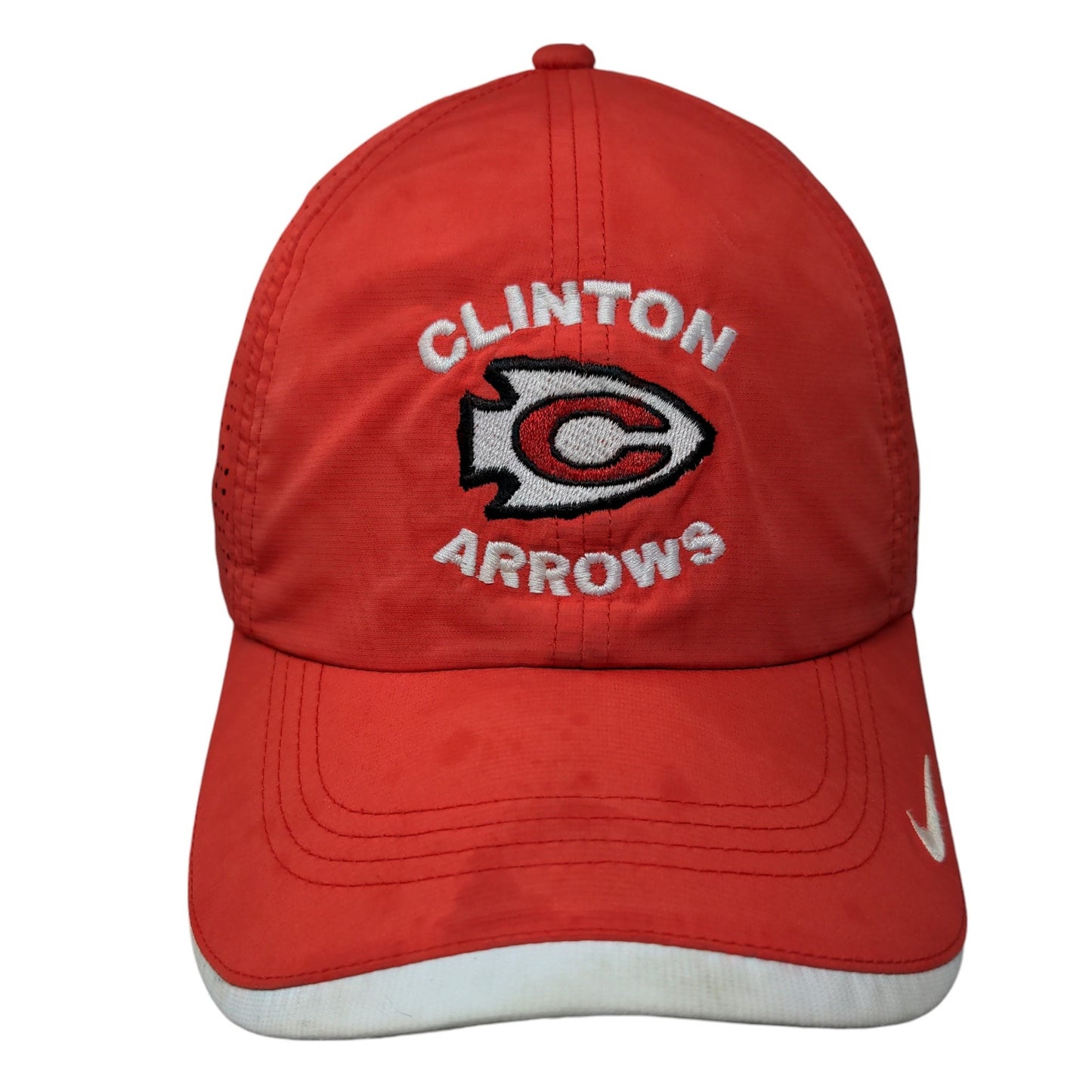 Clinton Arrows Nike Golf Strapback Hat Red Embroidered Logo Adjustable