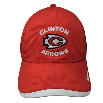 Clinton Arrows Nike Golf Strapback Hat Red Embroidered Logo Adjustable