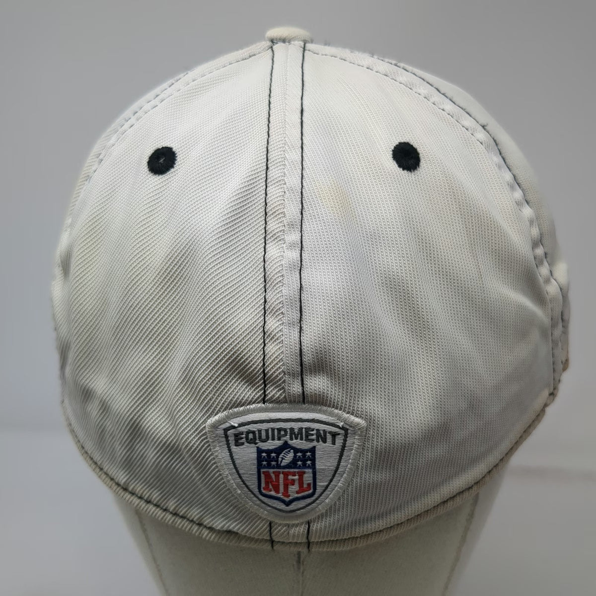 Cincinnati Bengals NFL Reebok Baseball Cap White XL Stretch Fit Tiger Logo Hat