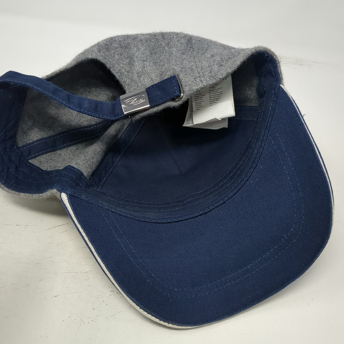 Land Rover 5 Panel Gray Blue Wool Blend Hat One Size Embroidered Logo Cap