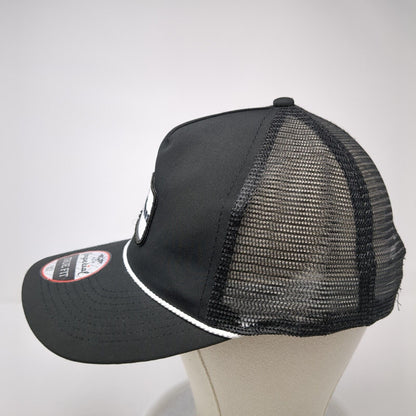 Off Hours Snapback Rope Trucker Hat Black One Size True Fit Imperial