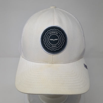 Spurwing Idaho Snapback Trucker Hat White One Size 110 Flexfit Mesh Back Yupoong