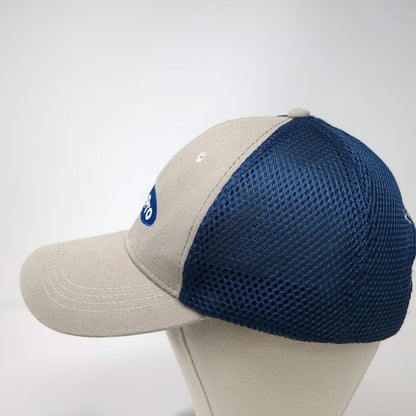 F.W. Webb PurePro Baseball Cap Beige Blue OSFM Mesh Strapback Embroidered Hat