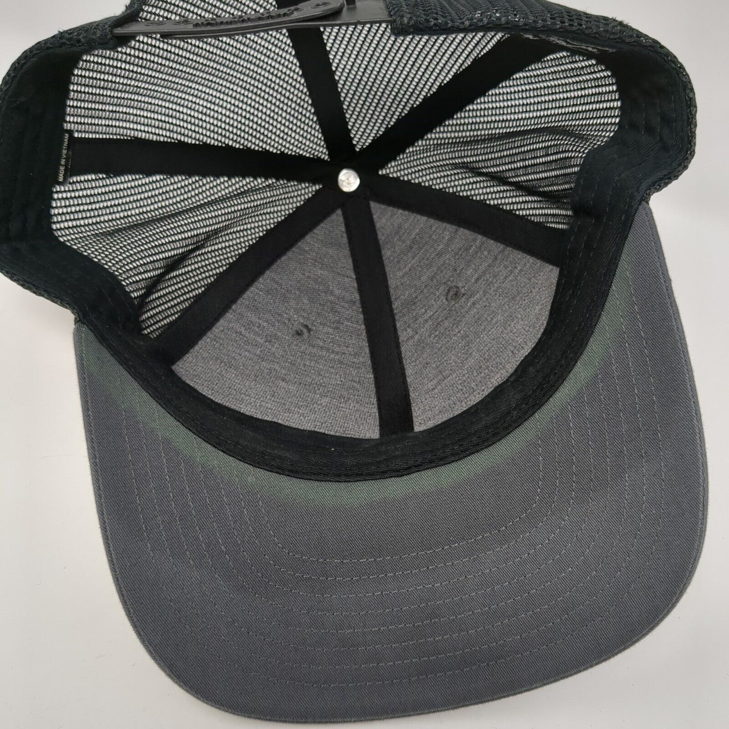 Proof Snapback Mesh Back Trucker Hat Gray One Size Adjustable Richardson