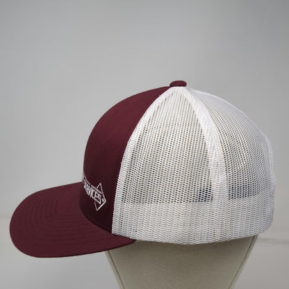 Pacific Headwear Trucker Hat Red White One Size Snapback ITC Services Mesh