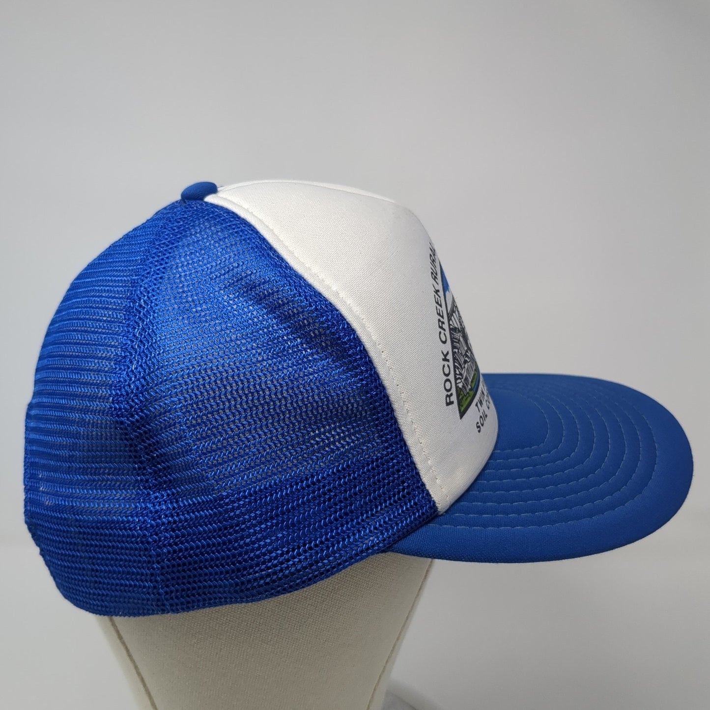 Rock Creek Rural Clean Water Program Trucker Hat Blue OS Mesh Back Speedway