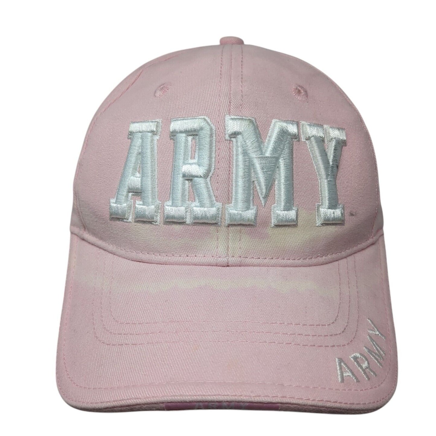 Army Strapback Hat Pink One Size Adjustable Embroidered Rothco 6 Panel