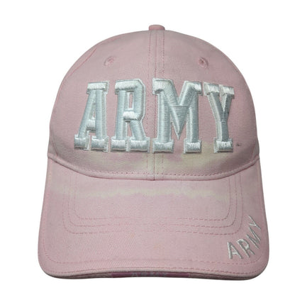 Army Strapback Hat Pink One Size Adjustable Embroidered Rothco 6 Panel