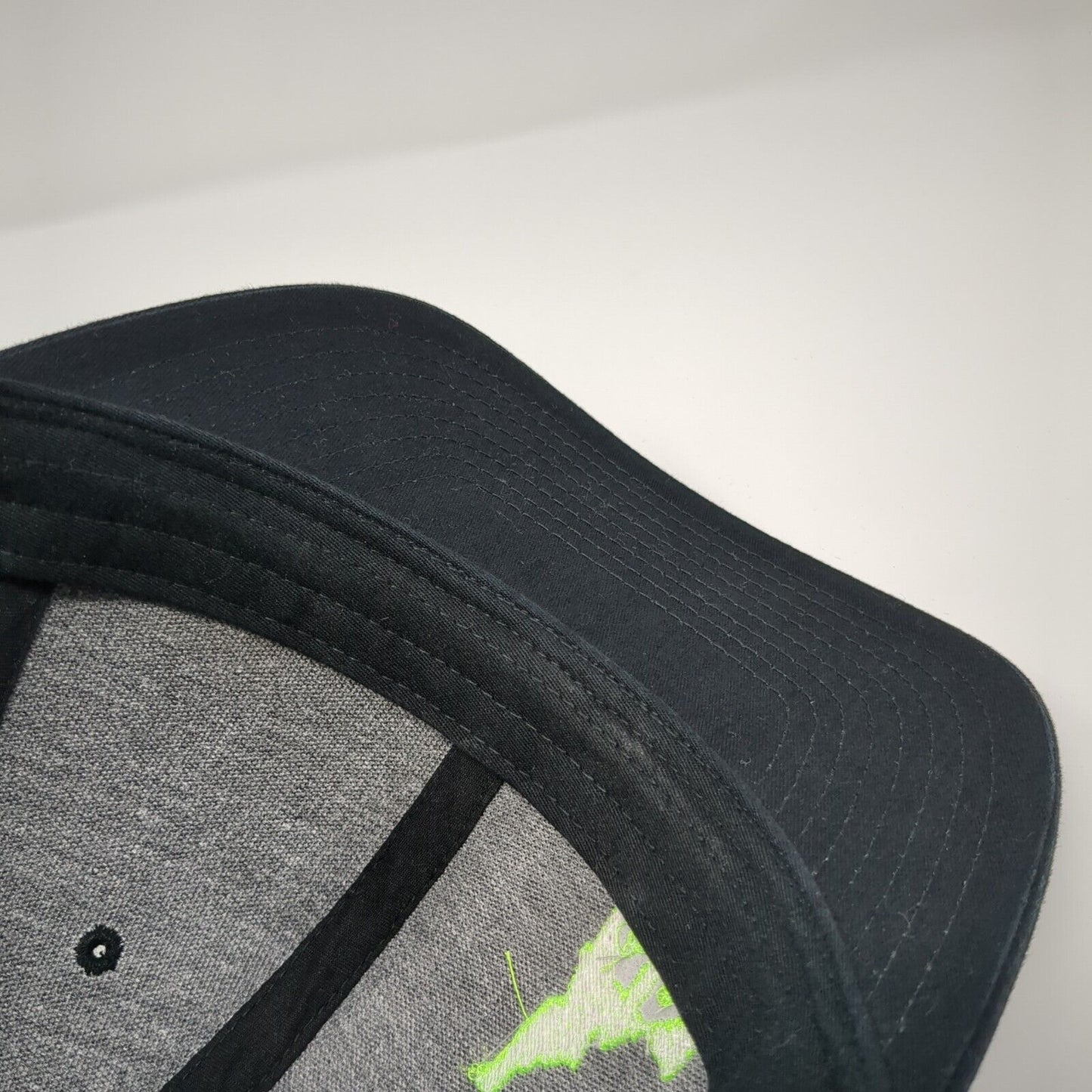 Idaho Snapback Trucker Hat Black One Size Adjustable Mesh Back Richardson