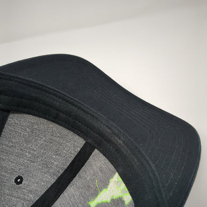 Idaho Snapback Trucker Hat Black One Size Adjustable Mesh Back Richardson