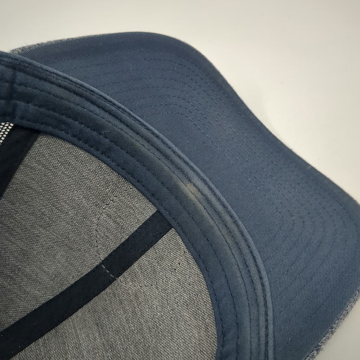 Richardson Trucker Hat Blue Gray L West Side Hammer Electric Mesh Snapback Cap