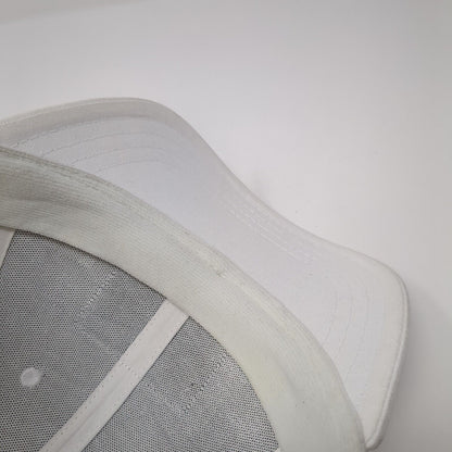 Pukka Snapback Trucker Hat White One Size Adjustable Embroidered Mesh Back