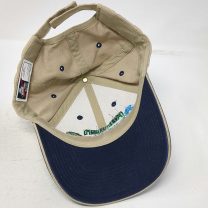 Otto Baseball Cap Beige Blue One Size Rangen Aquaculture Feeds Fish Graphic Hat