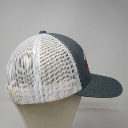 Scheels Meridian Mountain Gray Trucker Hat One Size Snapback Mesh Cap