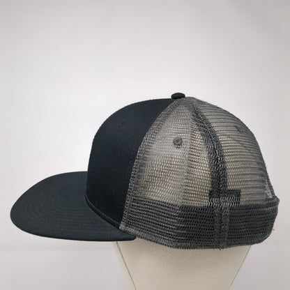Mother Earth Brew Co. Snapback Trucker Hat Black One Size Mesh Back