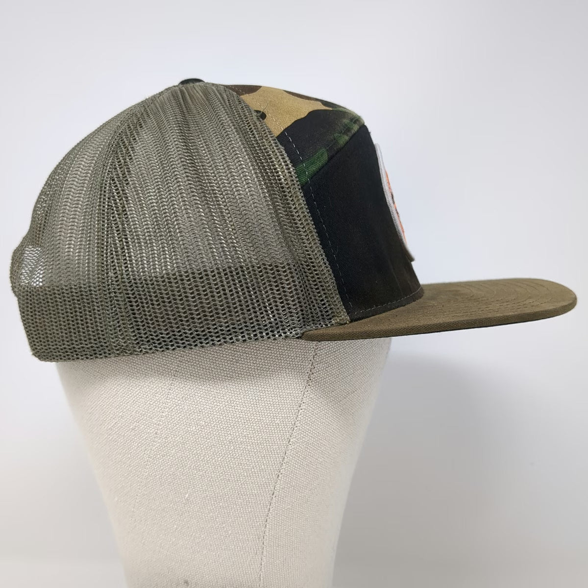 Richardson Trucker Hat Black Brown Camo Moto One Motorsports One Size Snapback