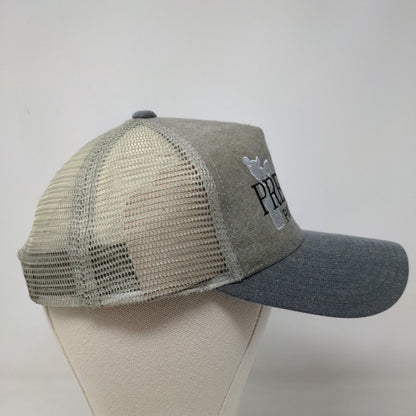 Cobra Men's Snapback Mesh Back Hat Tan Embroidered The Pregame Podcast Logo
