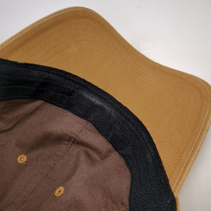 Carhartt Brown Baseball Cap OS Logo Patch Adjustable Canvas Strapback Hat