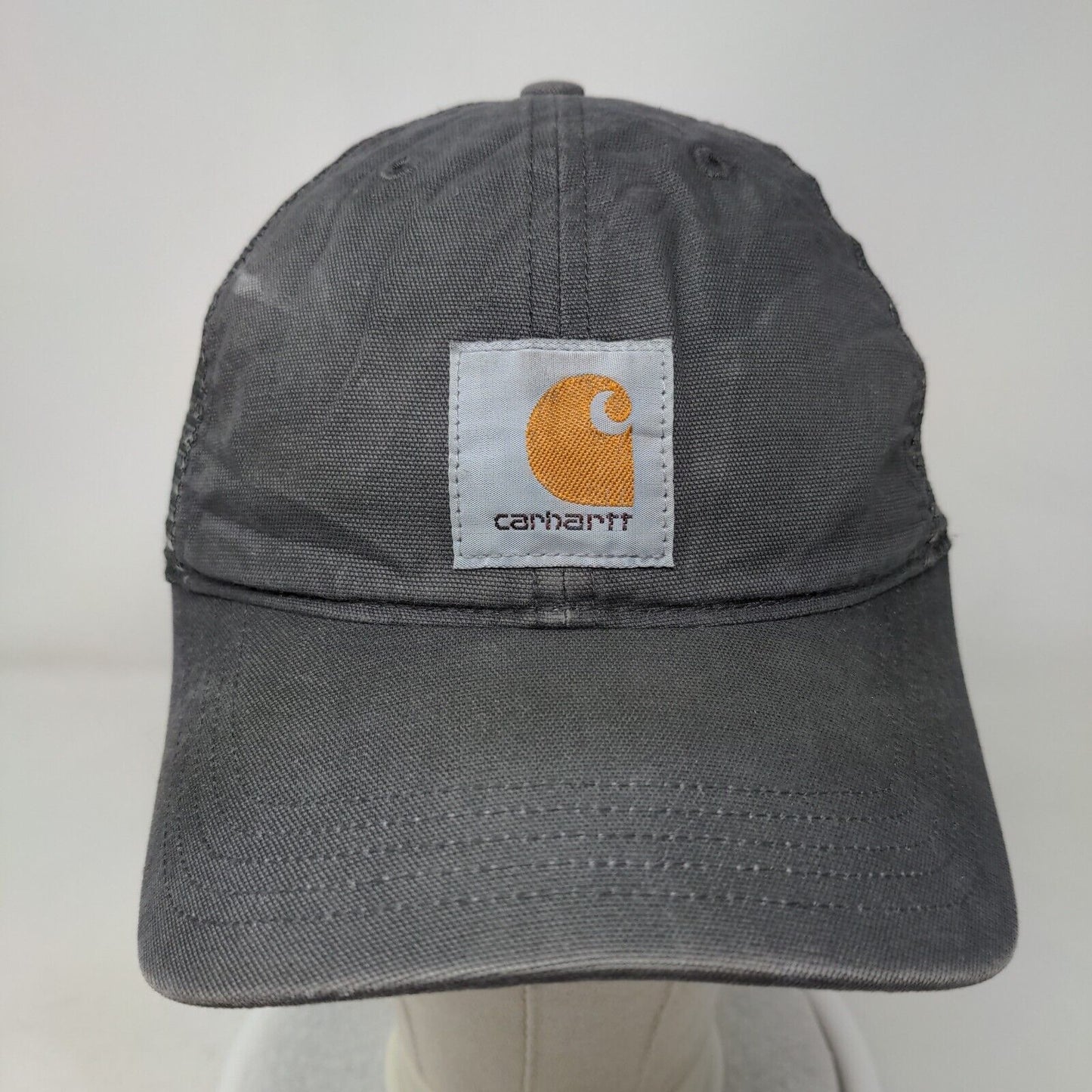 Carhartt Snapback Trucker Hat Gray One Size Adjustable Mesh Back 6 Panel