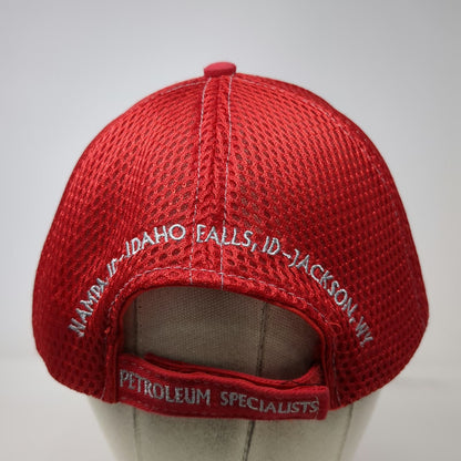 360 Apparel Baseball Cap Red One Size Conrad & Bischoff Mesh Back Strapback Hat