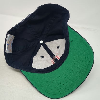 Boston Red Sox MLB Twins Enterprise Snapback Blue Hat One Size Green Underbrim