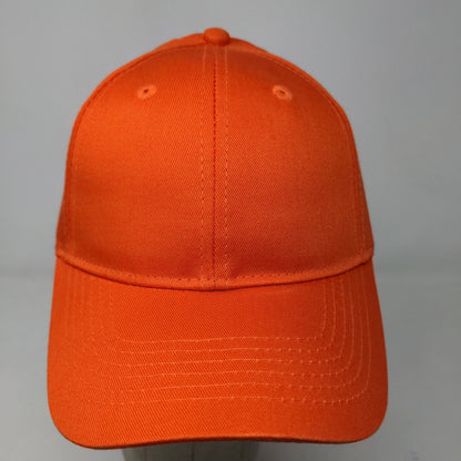 Port & Company Boy's Strapback Hat Orange Blank Adjustable 100% Cotton