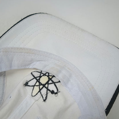 Cap America Baseball Cap White One Size Atomic Symbol UniTech US Nuclear Hat